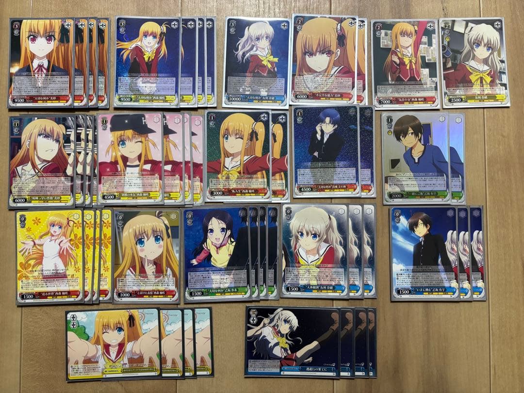 ヴァイス　Charlotte デッキ　友利奈緒スリーブ付き