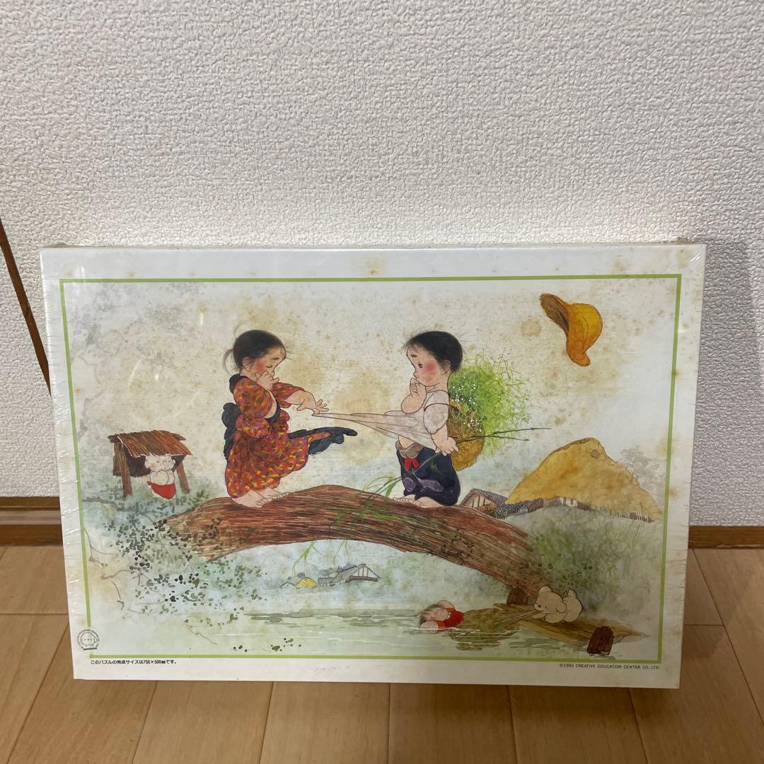 未開封　中島潔 ジグゾーパズル1000 うめ吉 風のたわむれ アポロ社