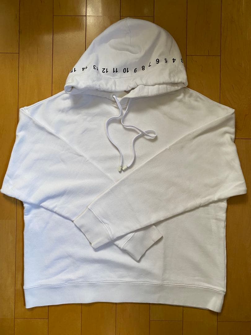 メゾンマルジェラ、Maison Margiela、パーカー、ホワイト、M