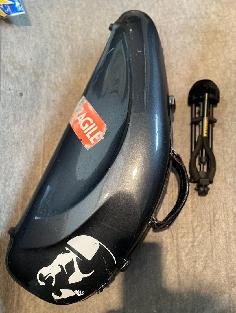 アルトサックス用ファイバーケース+ベルインタイプスタンド