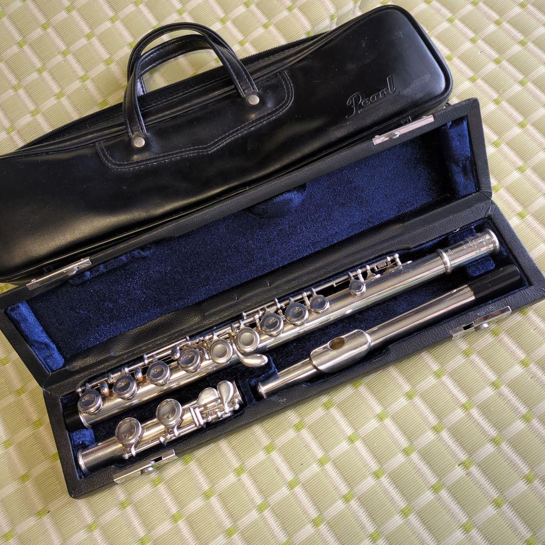Pearlフルート PF-501E本体 ケース付Eメカ仕様