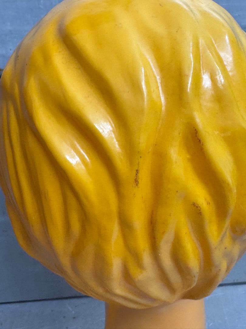 黄色/マネキンヘッド/レトロポップ/Huard/ツイギーtwiggyビンテージ