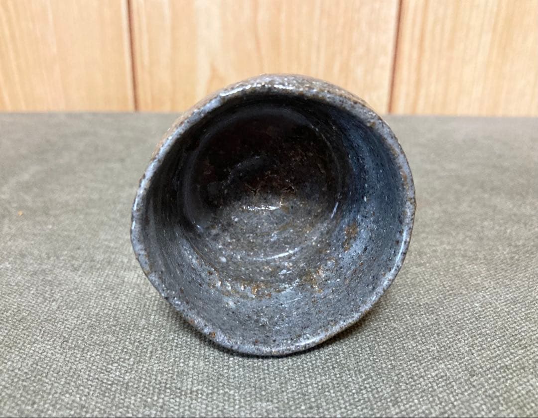 鯉江良二 ぐい呑み 酒器 (検索 徳利 鉄釉 唐津 陶芸