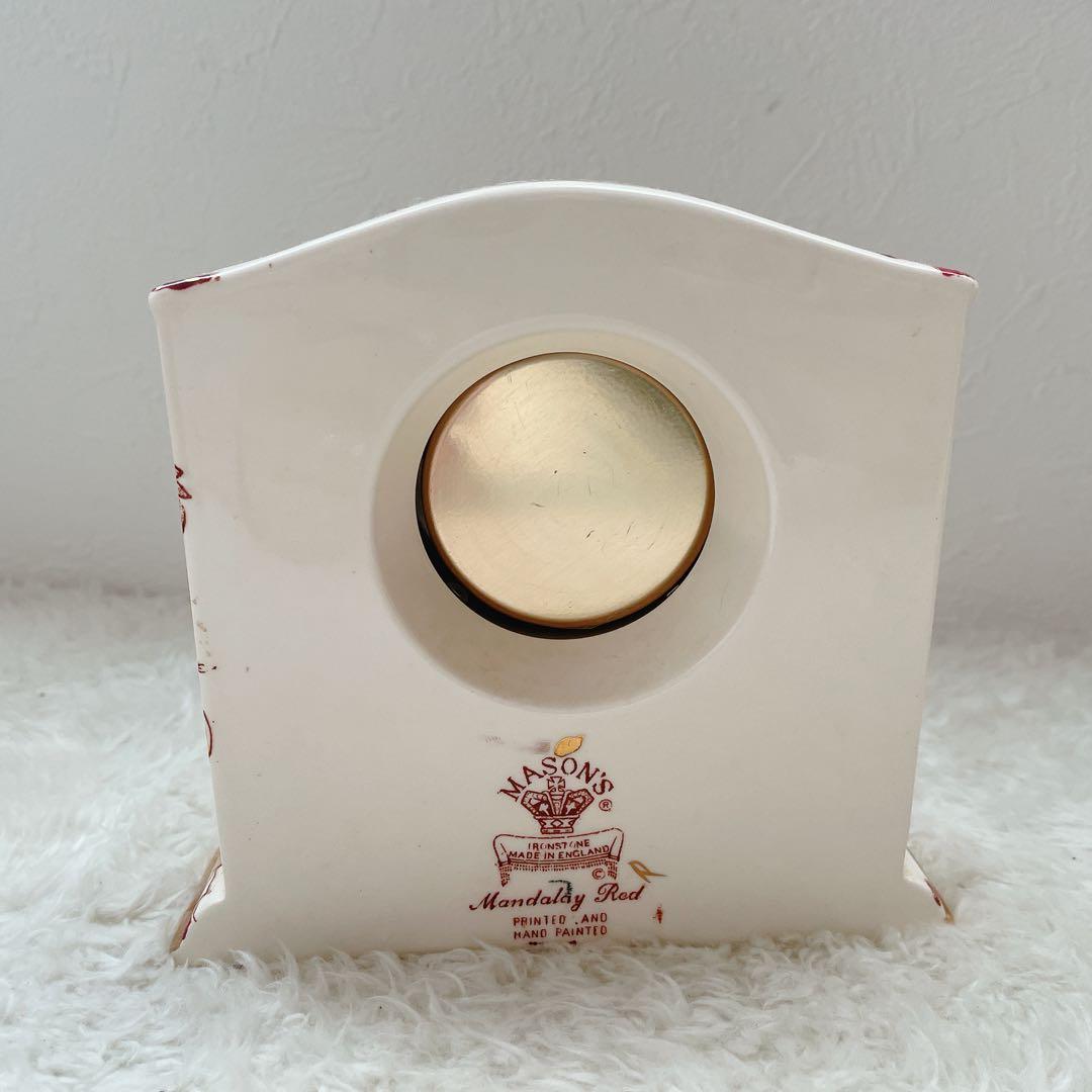 MASON’S メイソンズ 置時計 マンダレイ レッド ビンテージ 置物