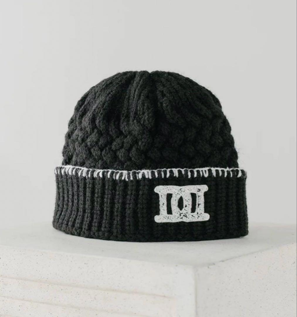 darich ダーリッチ DDロゴバスケットニットビーニー ブラック