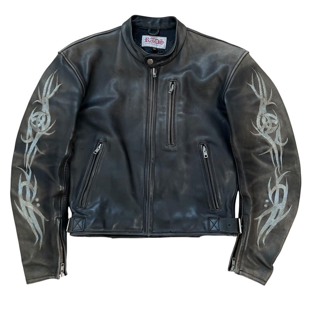 KADOYA　カドヤ　RADS　シングルライダース　レザージャケット　牛革　S