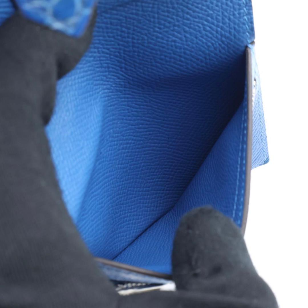 鑑定書付き【極美品】HERMES ベアンコンパクト　クロコ　二つ折り　エプソン