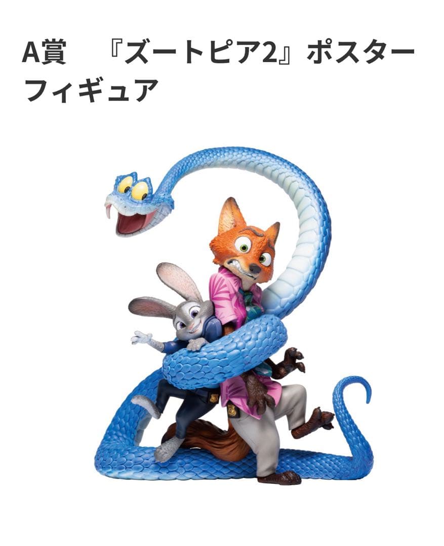 Happyくじ　A賞　『ズートピア2』ポスターフィギュア