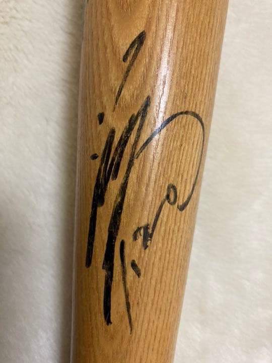 【郭源治　実使用　サインバット】　中日ドラゴンズ