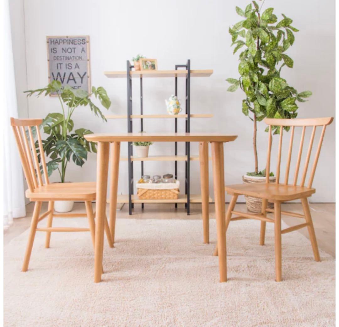 ニトリダイニングテーブル3点セット (DT ATLS 75×75cm)