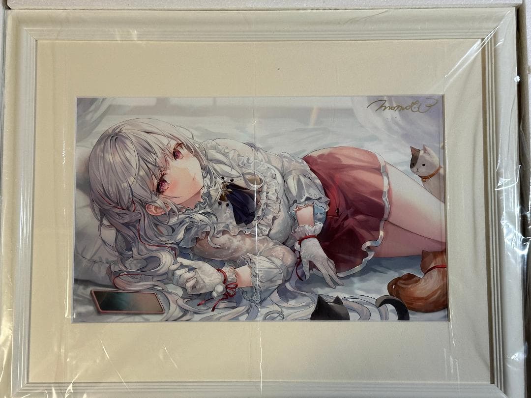 軸中心派 ももこ 直筆サイン入りA3複製原画・ひよりと