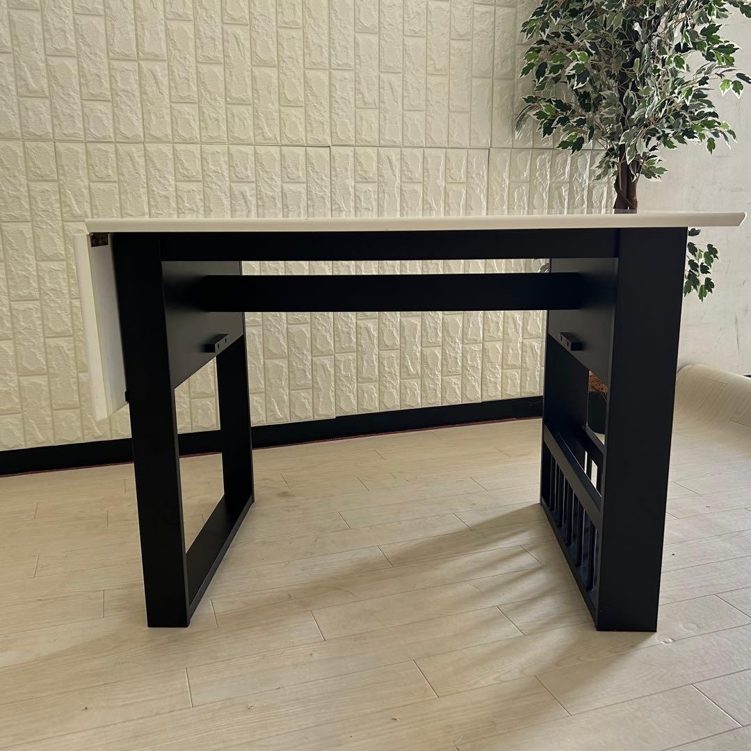 都内23区送料無料❗️ニトリ　伸縮式ダイニングテーブル　回転チェア　３点セット✨