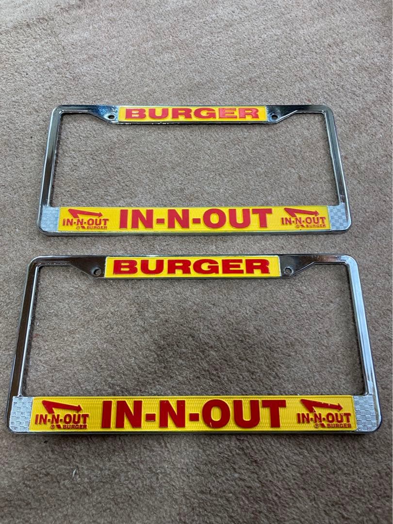 in n out ライセンスフレーム　ローライダー　usdm 最終値下