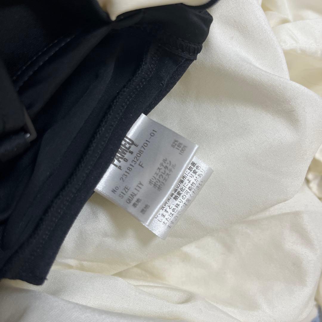 Pameo pose フリル水着スイムウェアワンピース白黒 パメオポーズ