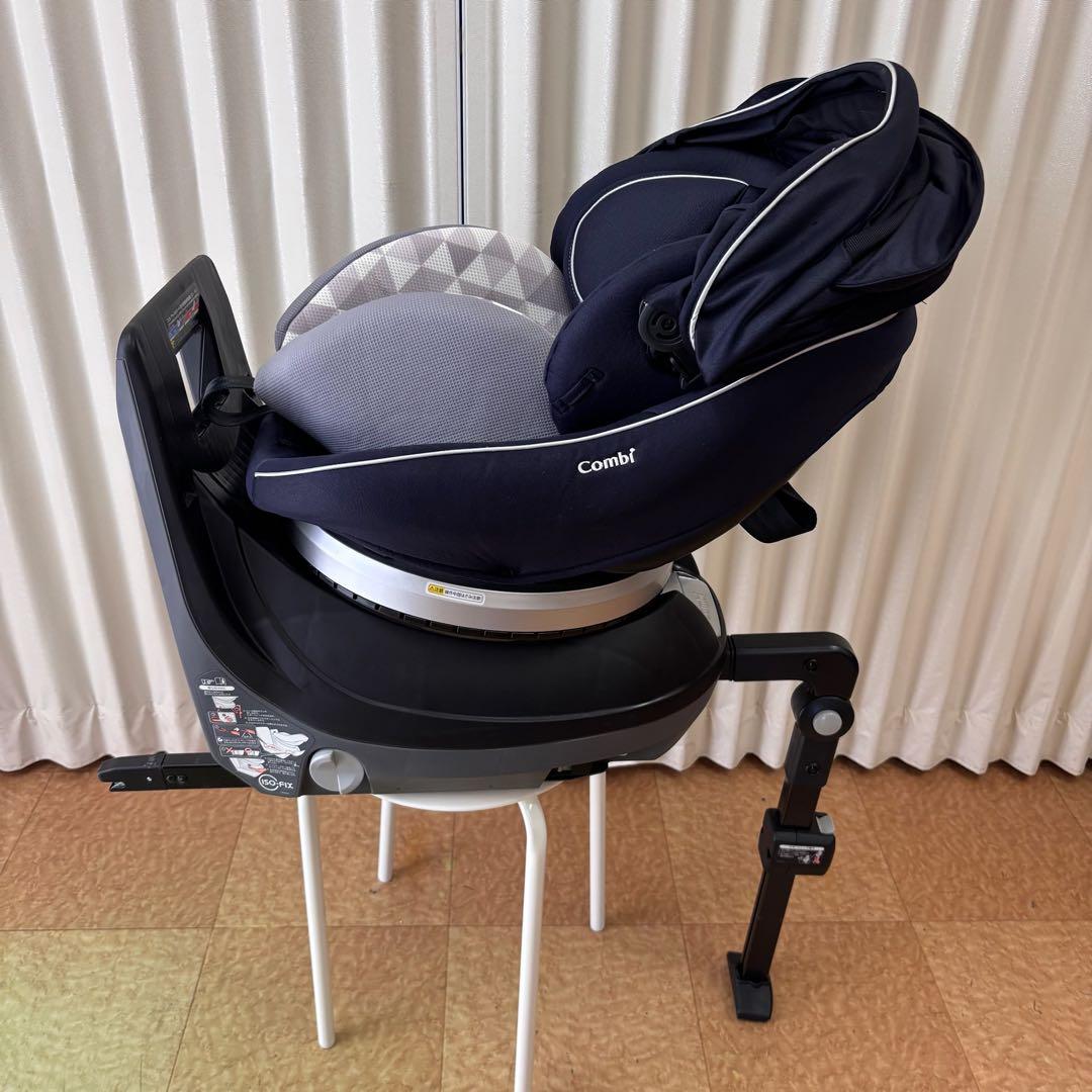 ☆美品☆　コンビ　WL　新生児OK　クルムーヴ　スマート　EG　ISOFIX　紺