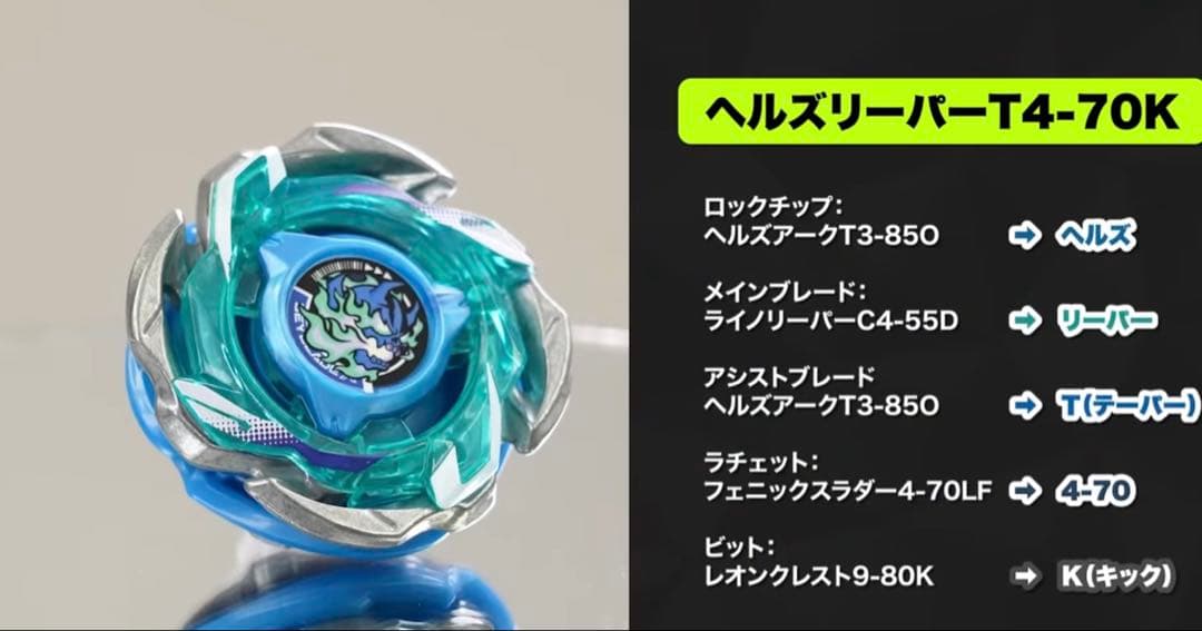 ベイブレードX cx-05 ヘルズリーパーT4-70K　アナザーカラー