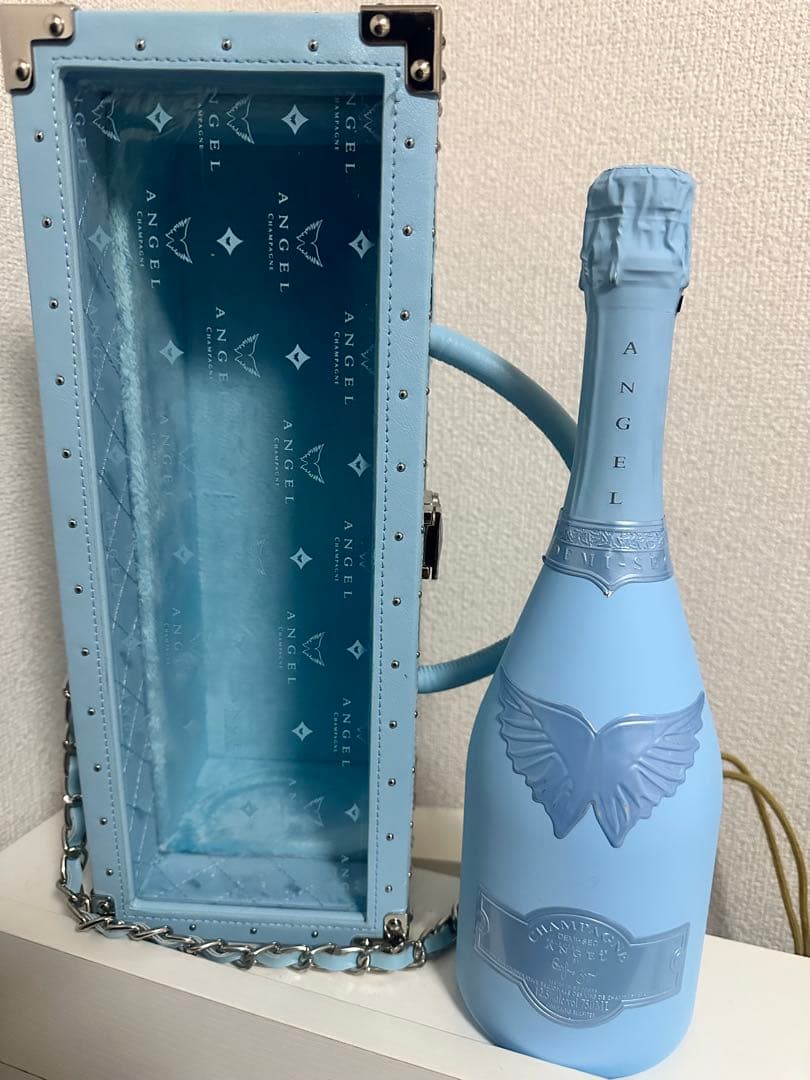 エンジェル シャンパン ドゥミセック ブルー 専用ケース付き