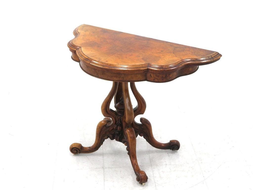 英国　イギリス　アンティーク　コンソールテーブル　ダイニングテーブル　拡張式