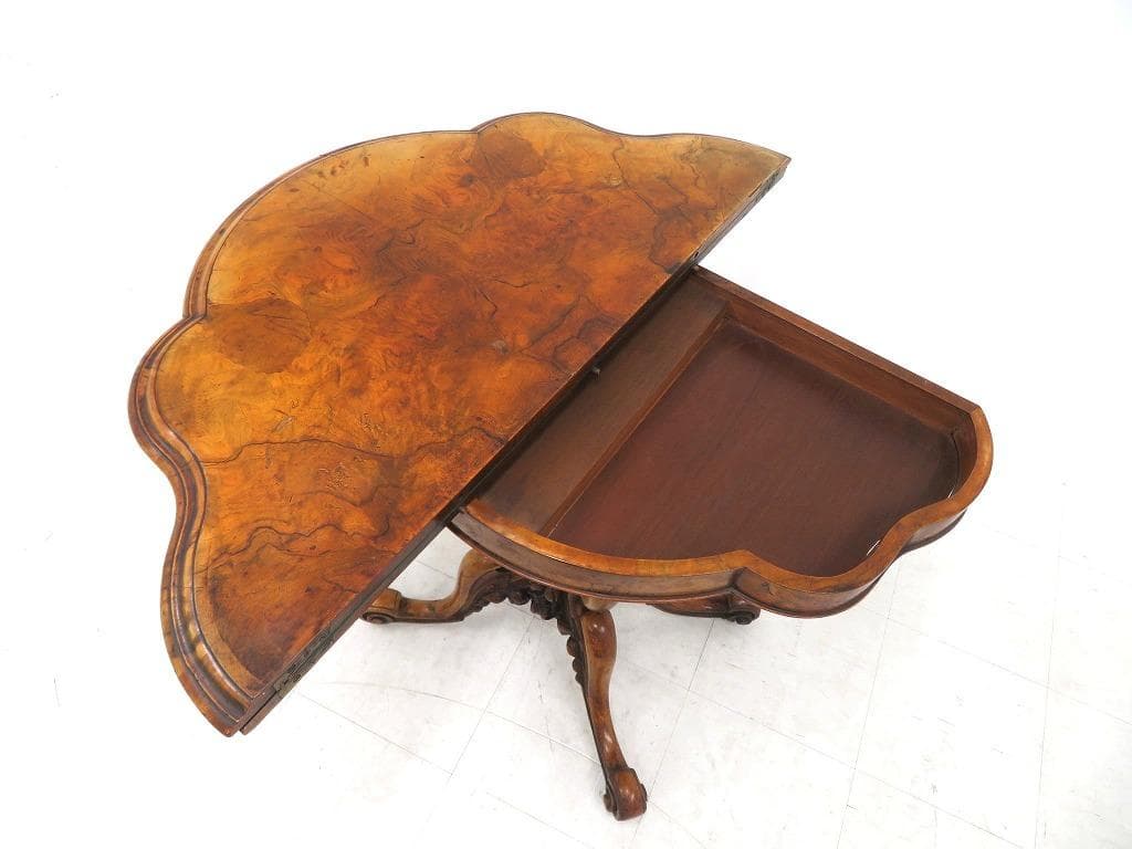 英国　イギリス　アンティーク　コンソールテーブル　ダイニングテーブル　拡張式