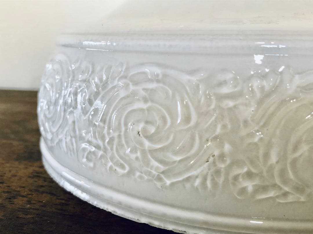 ヴィンテージ ランプシェード ミルクガラス 電傘 電笠