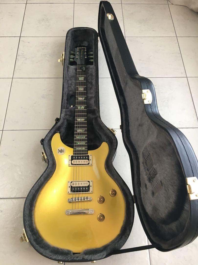 【美品】　Epiphone エピフォン tak DC Gold TOP