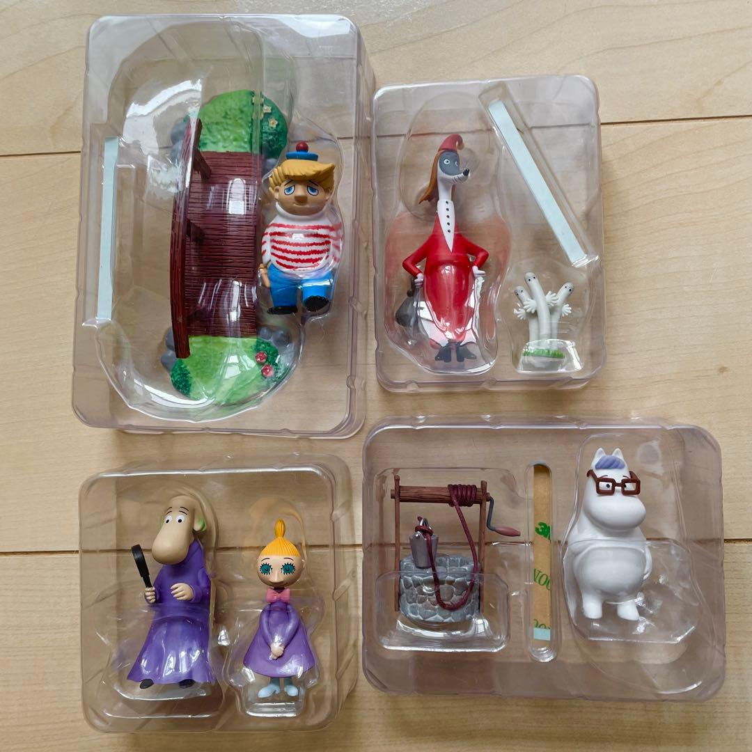 ムーミンハウスをつくる サブキャラ フィギュア ジオラマ 第1回～第4回 セット