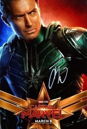 ハリウッド ジュード・ロウ　直筆サイン入りフォト　　 「キャプテン・マーベル 」