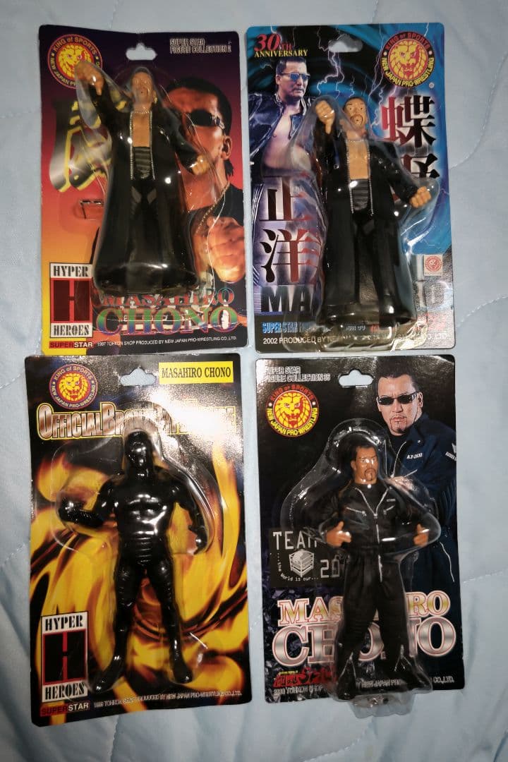 新日本プロレス　蝶野正洋　フィギュア　4体セット