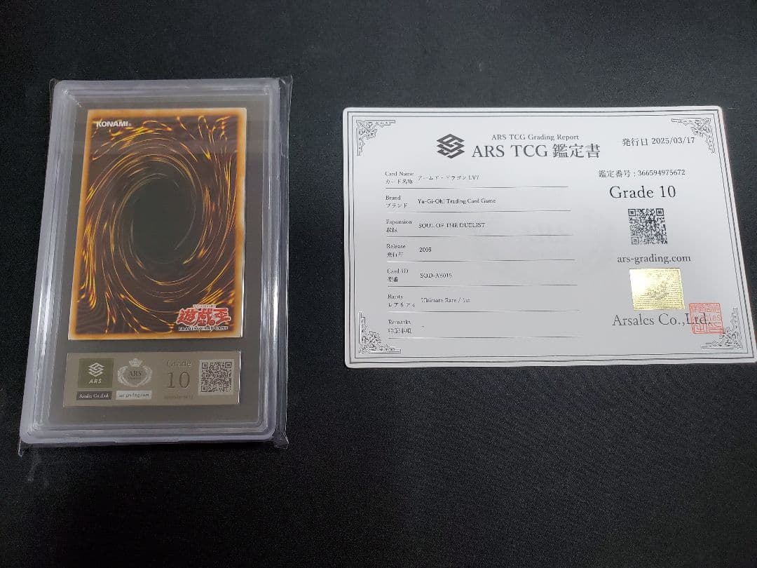 世界6枚 アームドドラゴンLv7 旧アジアレリーフ ARS10 ワンオーナー