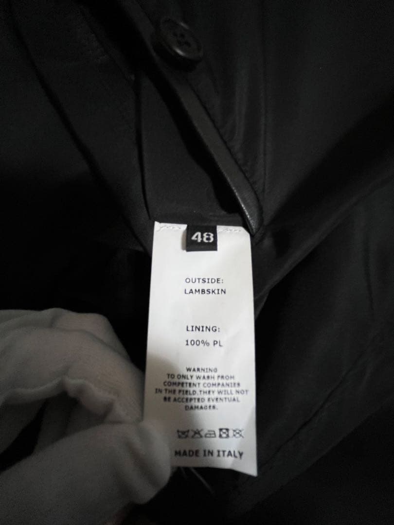 ビームス別注　EMMETI JURI BEAMS3 ユリ　ライダース48ブラック