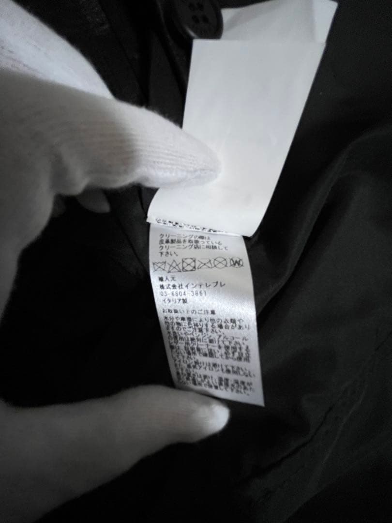 ビームス別注　EMMETI JURI BEAMS3 ユリ　ライダース48ブラック