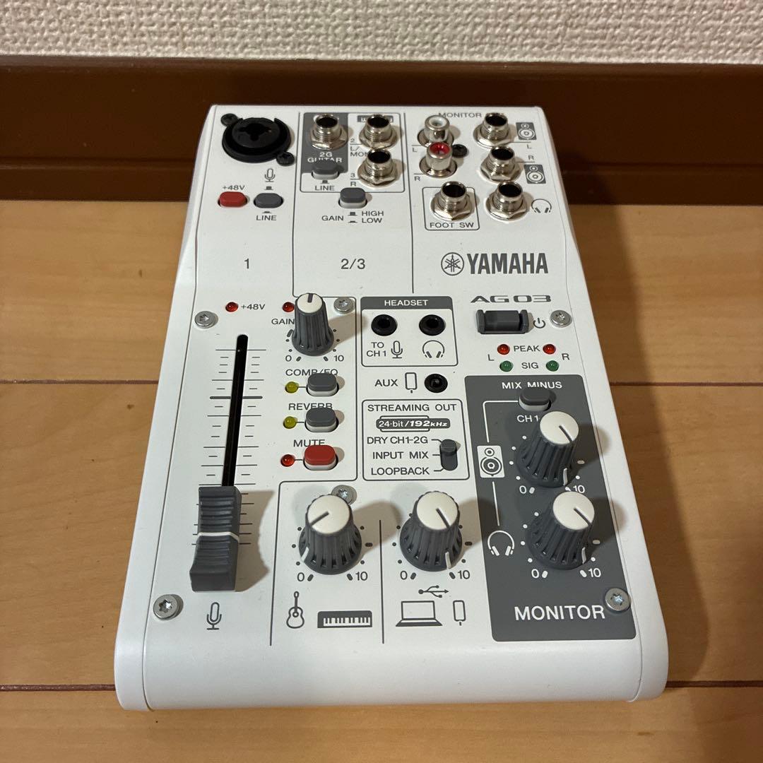 YAMAHA AG03MK2 ホワイト ライブストリーミングミキサー