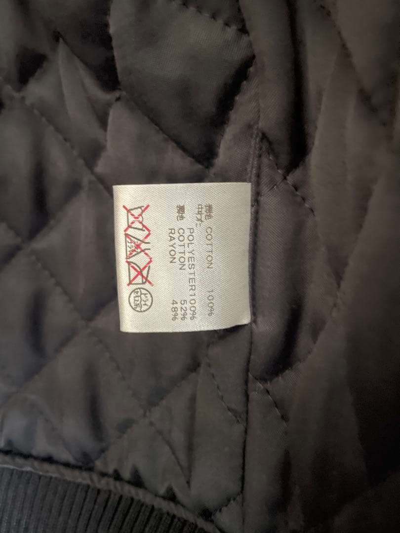 CALEE／キャリー ペイズリー ジャケット 黒 キルティング Lサイズ