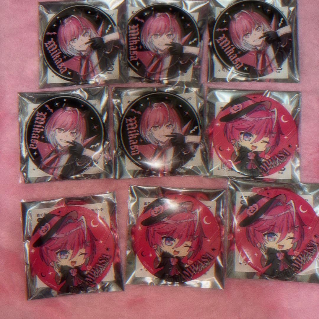 めておら 騎士X アンプタック すとふぇす ハロウィン スクエア缶バッジ