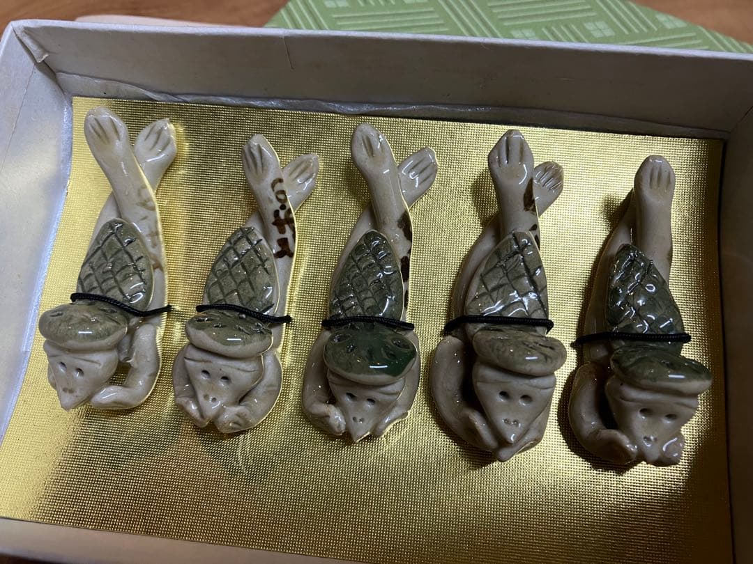 遠野物語　遠野の河童　ホップの里　岩手　東北　芭蕉　柳田国男　陶器　箸置き　置物