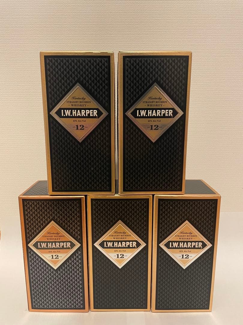 ウィスキー I.W.HARPER ハーパー 12年 終売 5本セット