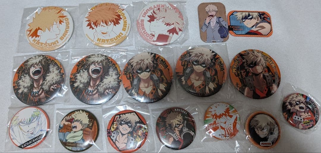 ヒロアカ　爆豪勝己　缶バッチセット