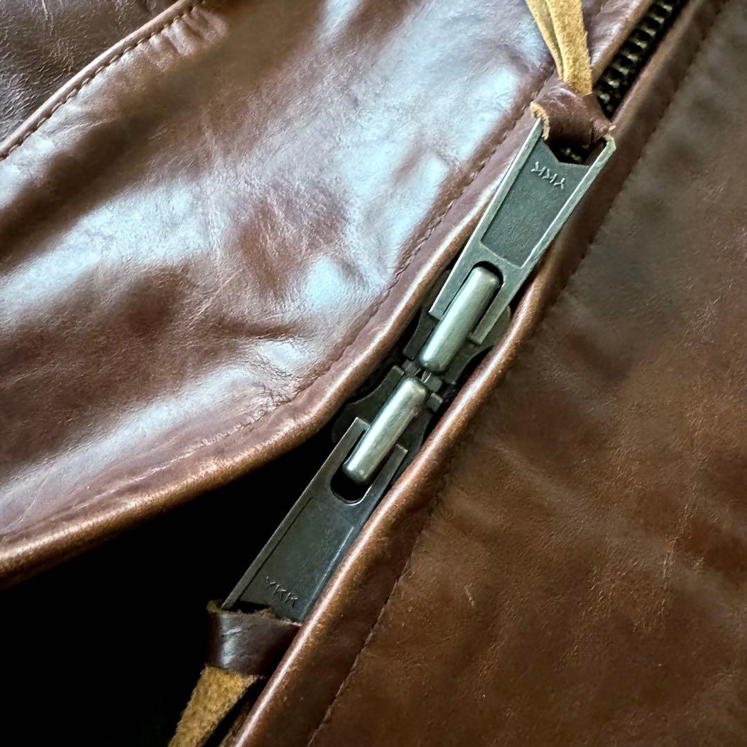 2XL Haruf ホースハイド ハーフベルテッド シングルライダース 馬革