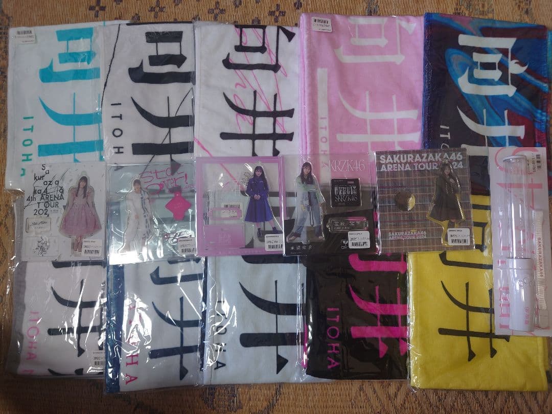 櫻坂46 向井純葉 マフラータオル、アクリルスタンドセット