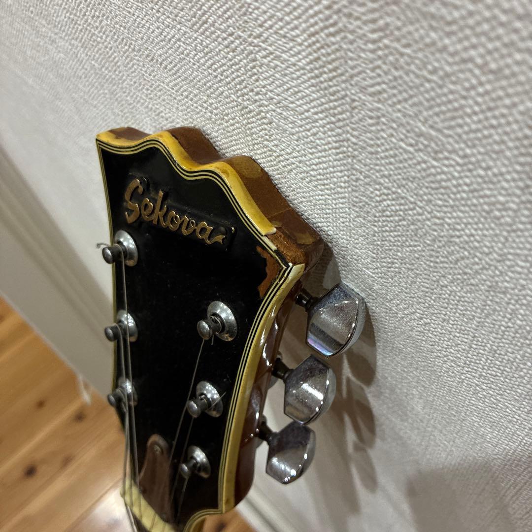 【ジャンク】Sekova サンバースト セミアコースティックギター