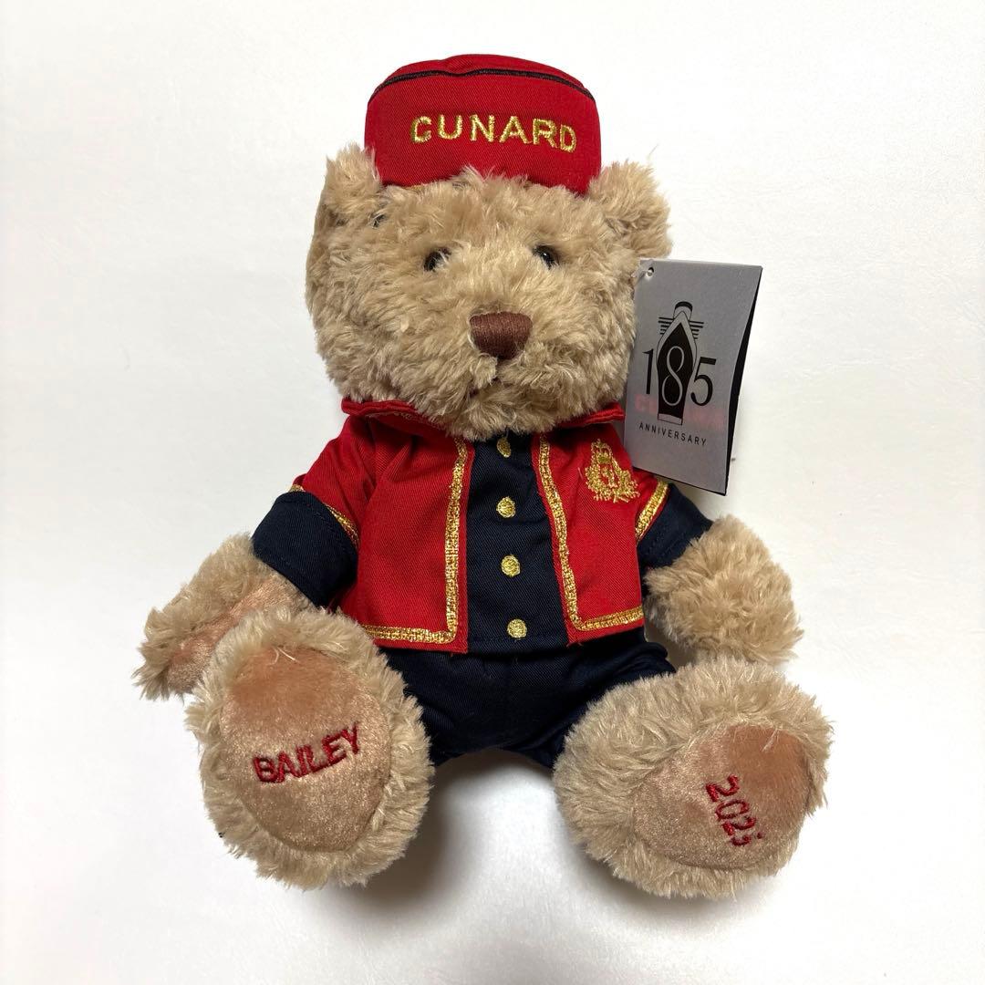 テディベア　クイーンエリザベス号キュナード社185周年記念ベルボーイのベイリー