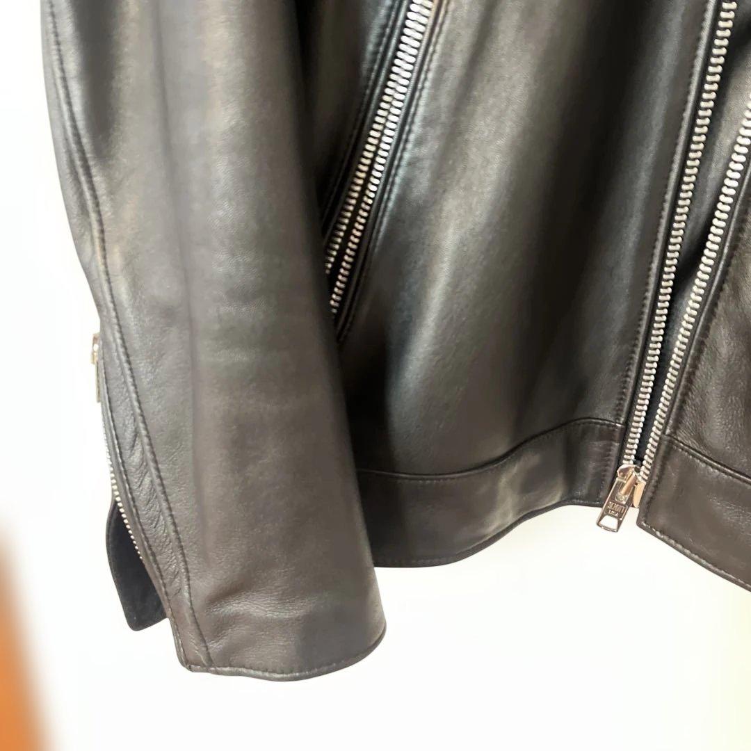 Schott ラムレザー シングルライダース レザージャケット ブラック