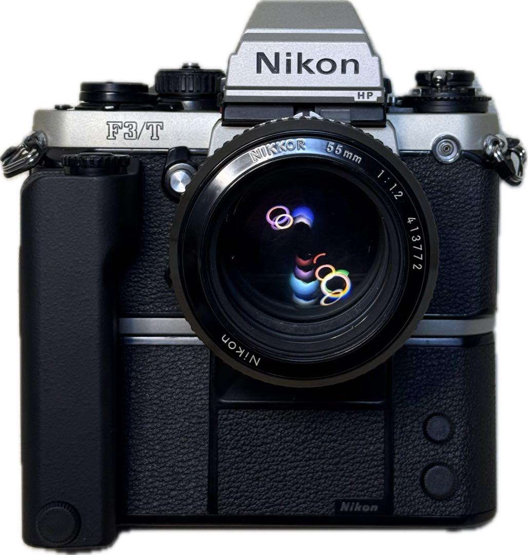 Nikon F3/Tチタンシルバー+MD-4+NIKKOR 55mm 1:1.2