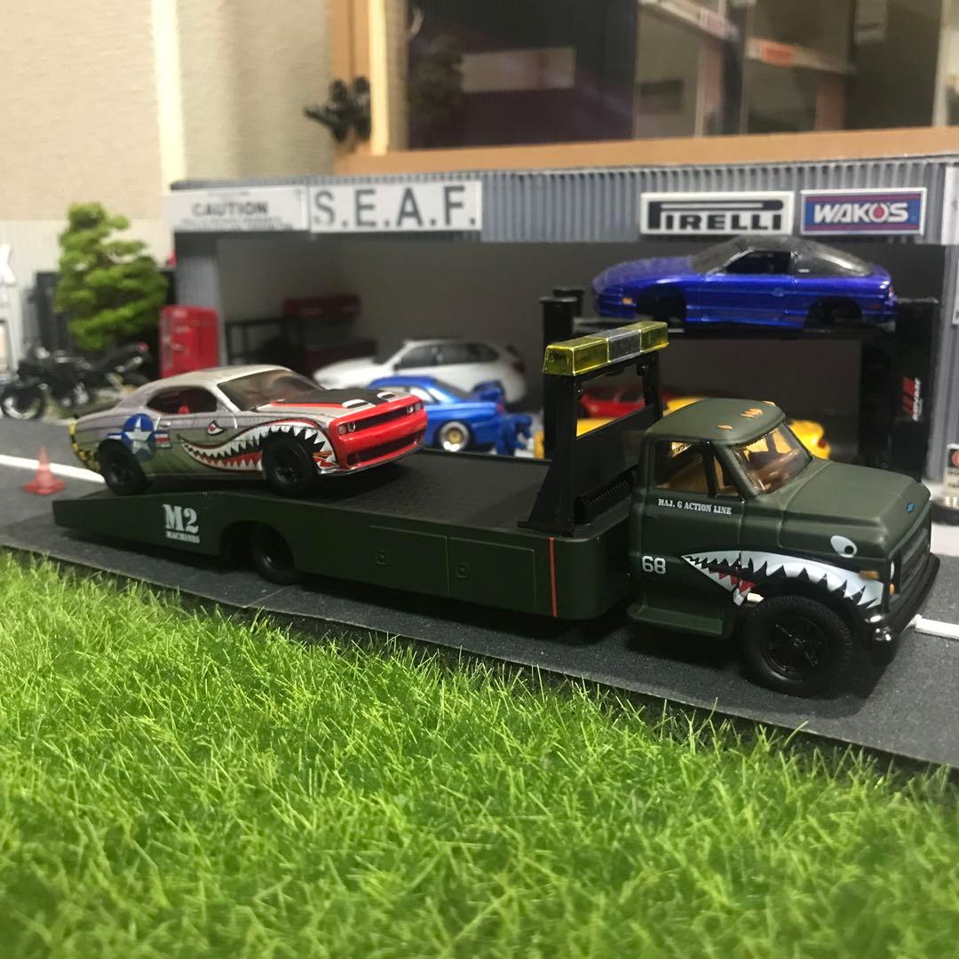 M2 シボレー C60トレーラー ダッジ チャレンジャー シャークスタイルセット