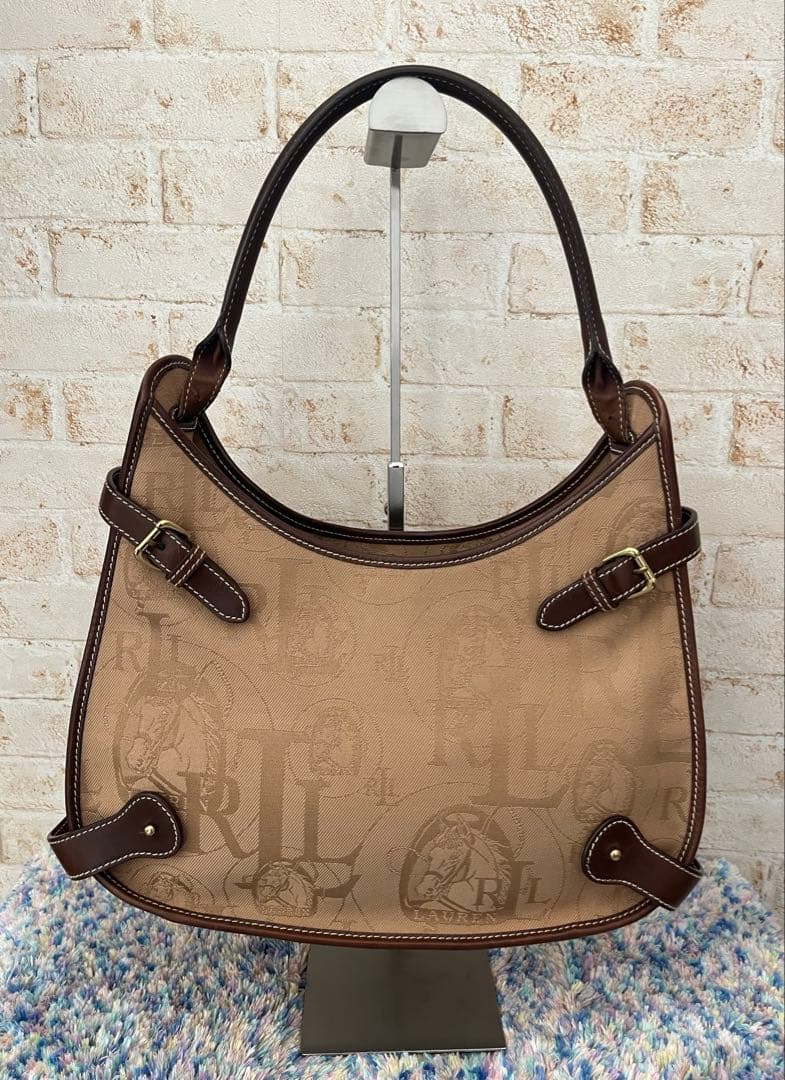 美品 ローレンラルフローレン 肩かけ ワンショルダーバッグ ハンドバッグ y2k