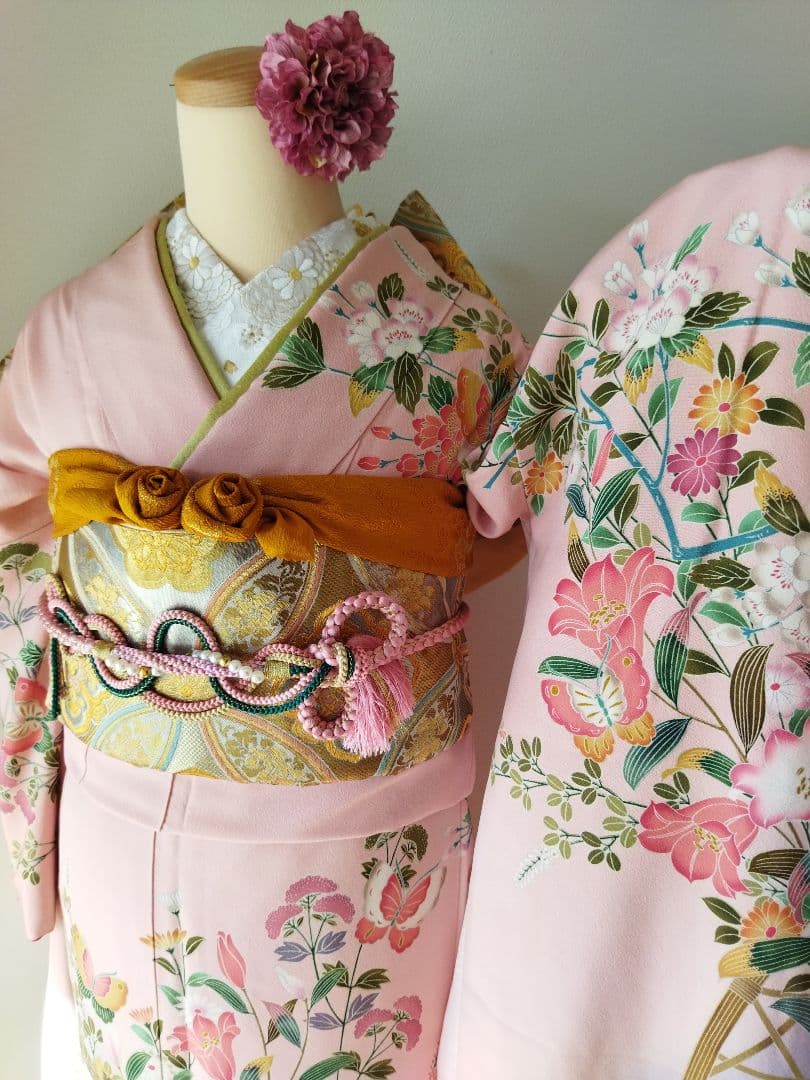 yuki様　430.振袖7点セット 正絹　フルセット　成人式　西武百貨店謹製