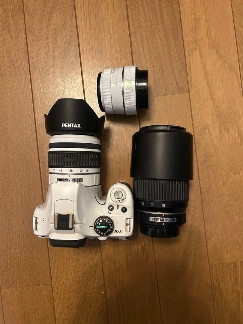 一眼レフカメラ PENTAX K-x ホワイト （ジャンク品）