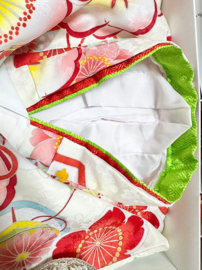 【むむむさん専用】七五三,女の子,着物,子ども,3歳,白,赤,オフホワイト