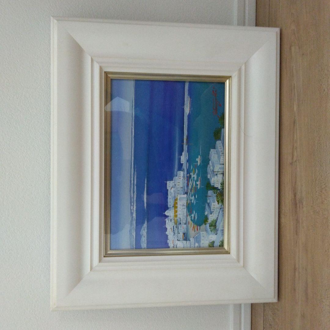 中島達幸 油彩額縁 ホワイト