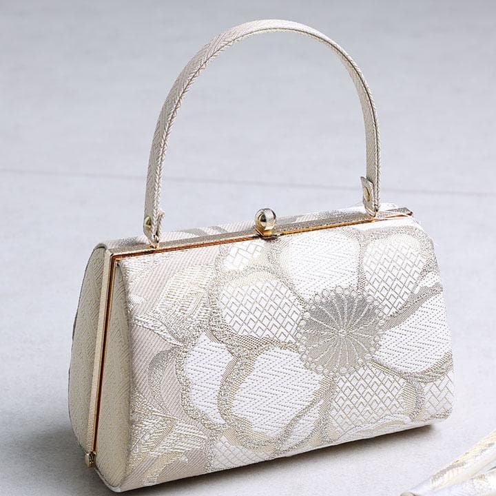 【新品】草履バッグセット　モダン花柄　くすみカラー　24.5cm 03792